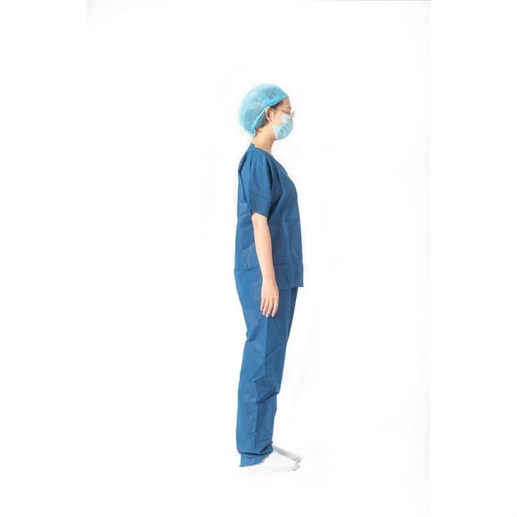 Blue Disposable Scrub Suit suppliers